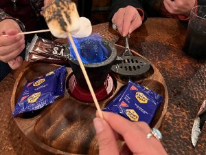 tableside smores at eruption brewery and bistro dessert menu