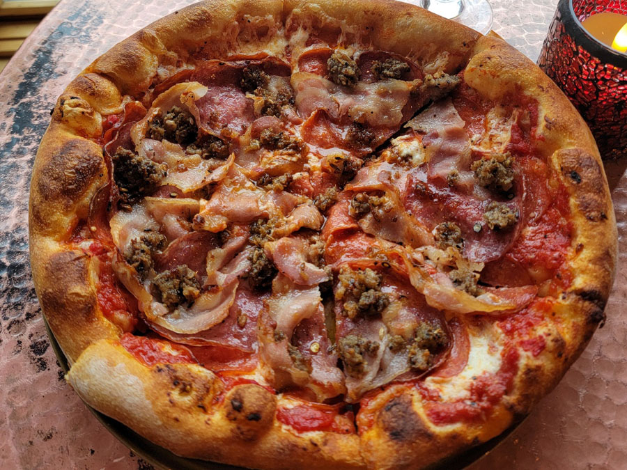 Sourdough Pizza from Eruption Brewery & Bistro in Lava Hot Springs Idaho