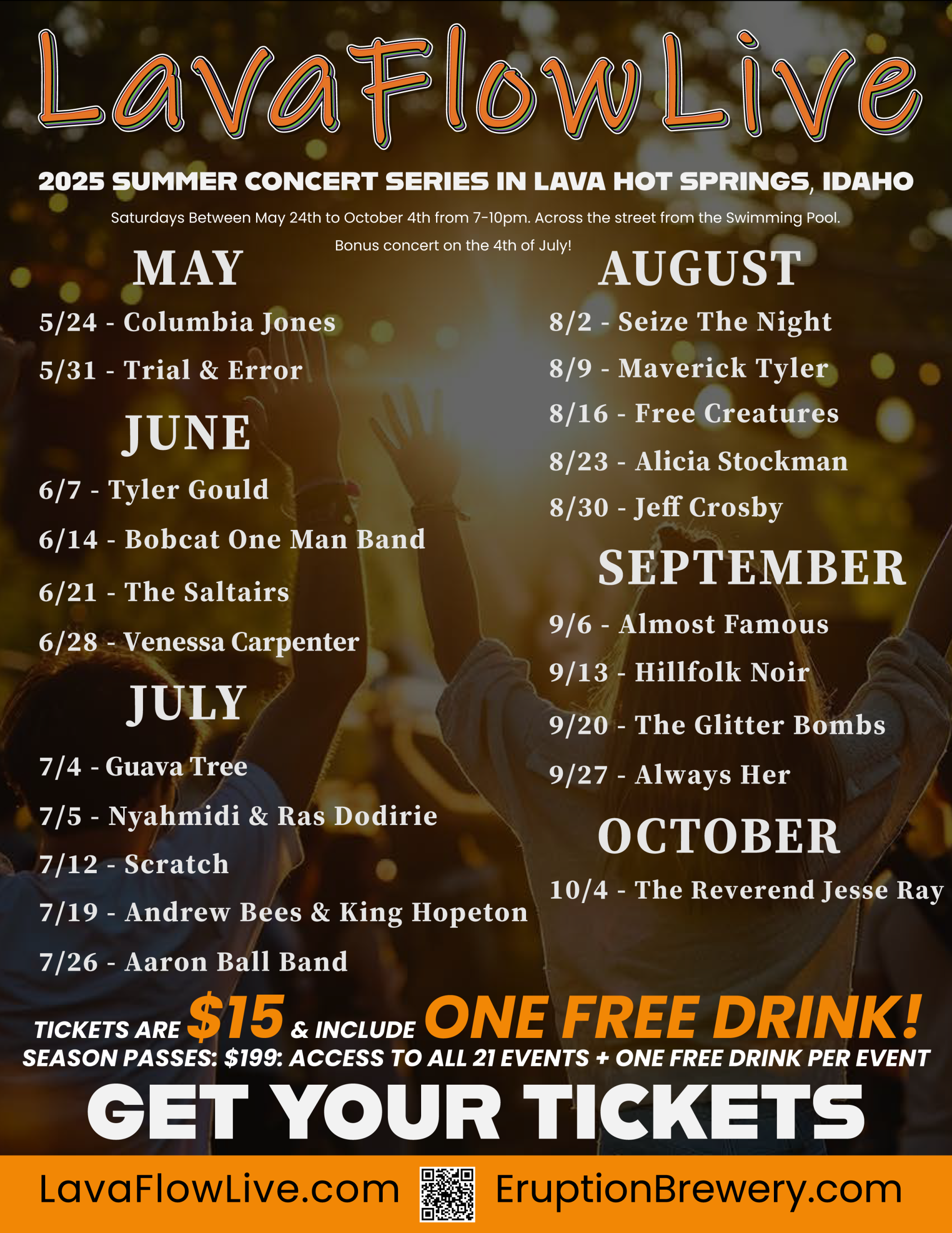 Lava Flow Live Lineup 2025 Final